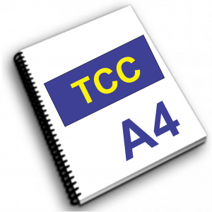 IMPRESSÃO DE TCC (FRENTE) Papel sulfite 75g A4 4x0   